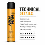 Nishman Extra Strong Hold Hair Spray (04) - Image 3