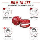 Nishman Hair Styling Wax | Flaming No.03 - Image 3