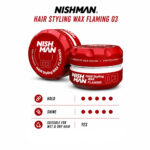 Nishman Hair Styling Wax | Flaming No.03 - Image 2