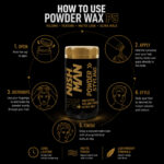 Nishman Hair Styling Ultra Hold Powder Wax P5 - Image 3