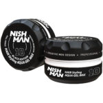 NISHMAN Hair Styling Aqua Wax 10 Black Edition 150ml