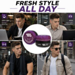NISHMAN Hair Styling Aqua Gel Wax B4 Fresh Look 150ml - Image 5