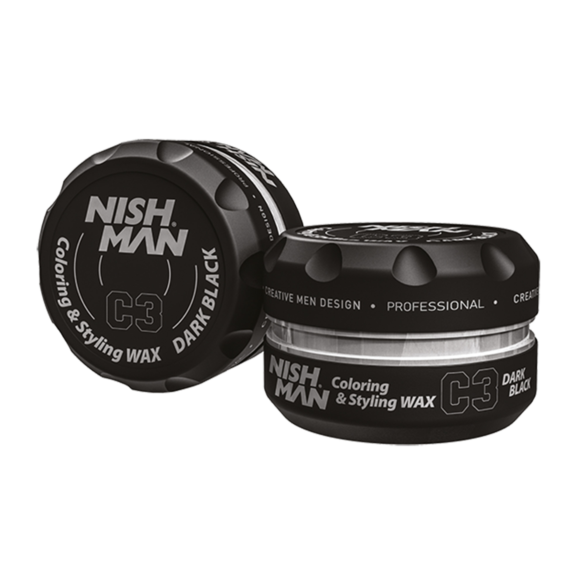 C3 Dark Black NISHMAN Hair Colouring Wax C3 Dark Black 100ml - Image 1