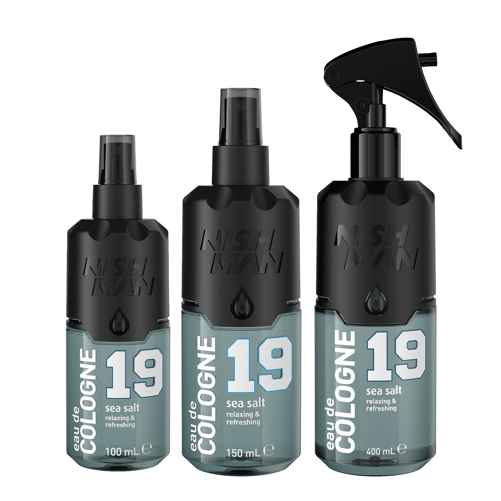 Eau de cologne 19 all product Nishman Eau De Cologne No.19 Sea Salt | 100ml, 150ml, 400ml - Image 1