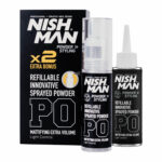 NISHMAN Hair Styling Powder Refillable Innovative Sprayed Powder P0 20gr + 20gr
