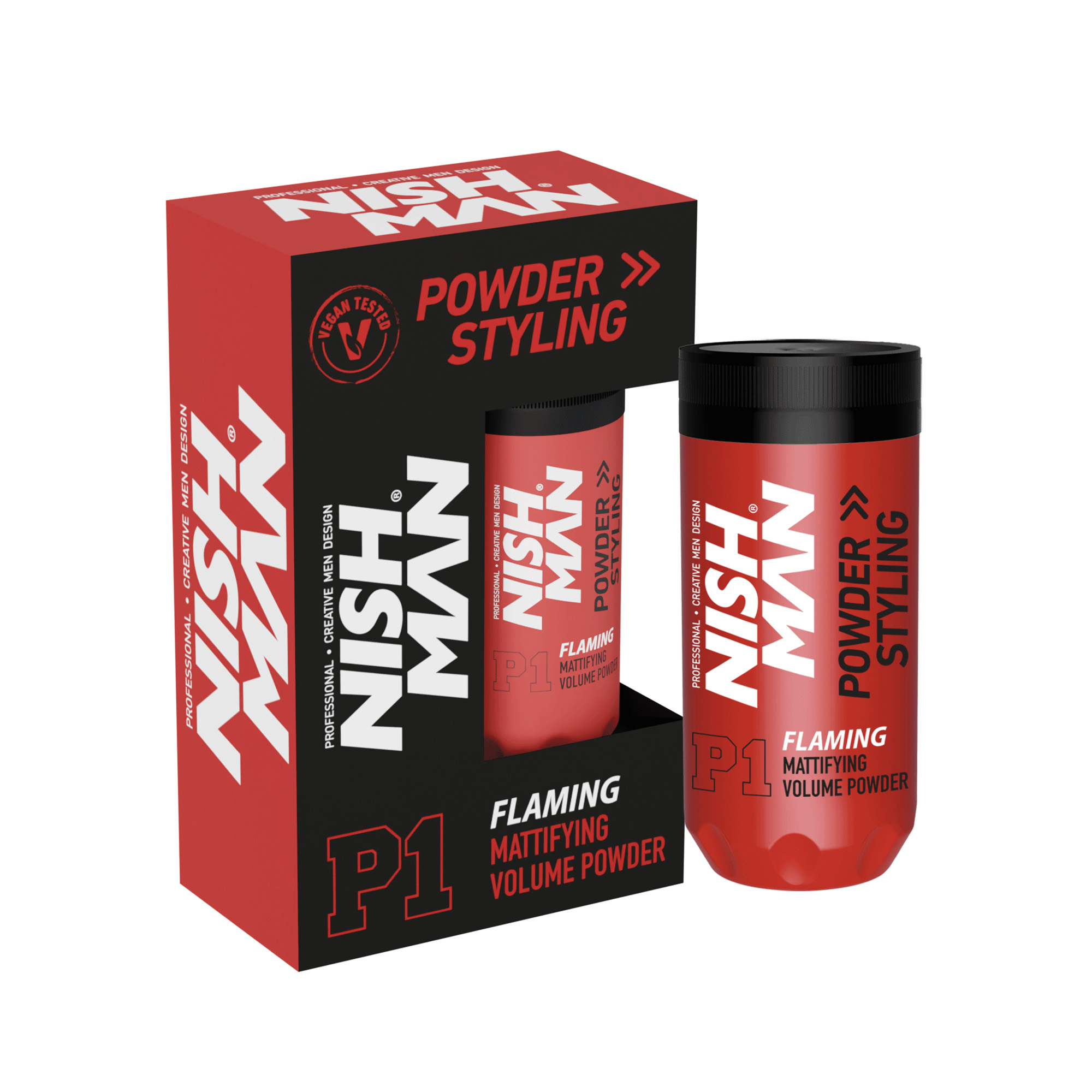 P1 Flaming 30 gr NISHMAN Hair Styling Powder Wax P1 Flaming 20gr - Image 1