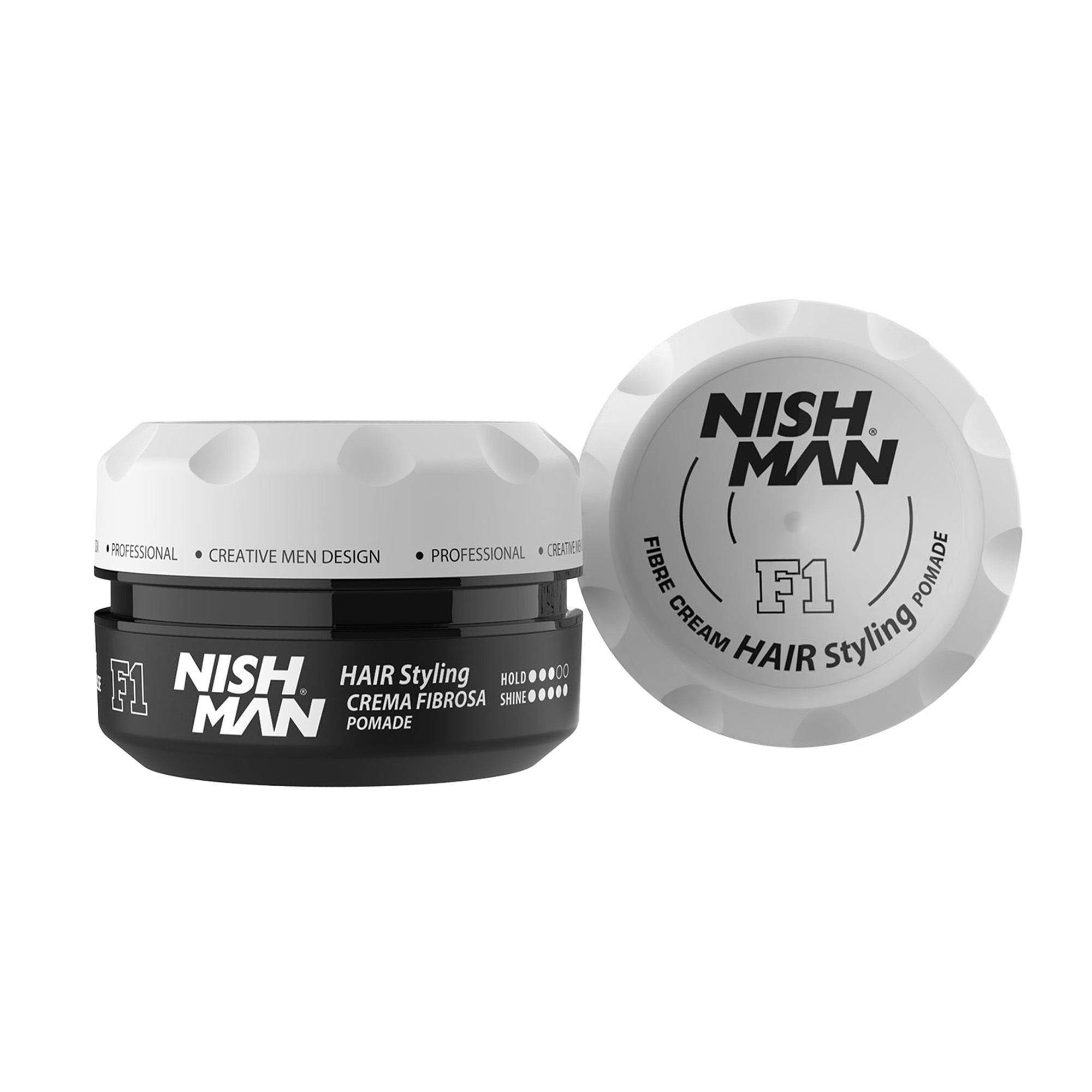 f1 NISHMAN Hair Styling Fibre Cream Pomade F1 100ml - Image 1