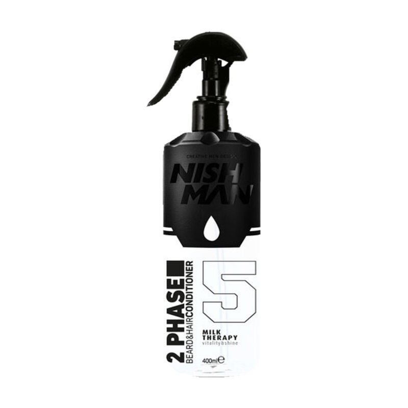 NISHMAN 2 Phase Hair & Beard Conditioner No.5 Milk Therapy 400ml